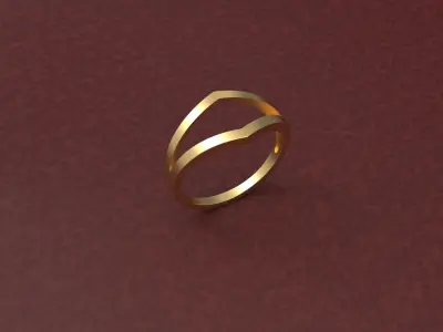 Minimalist Ring DM-3 Free 3D print model