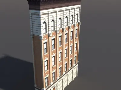 Apartment House 70 Low-poly 3D model