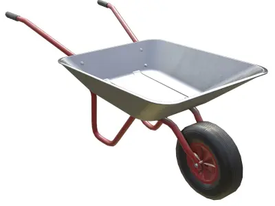 Game-ready Wheelbarrow - Unity - HDRP - UE4 3D Model Pack