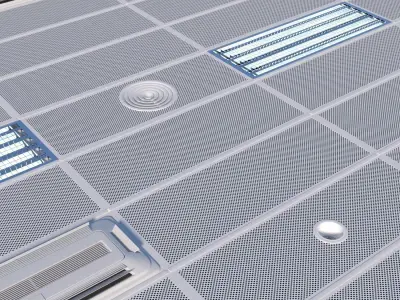 Ceiling system Armstrong  Low-poly 3D model