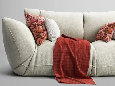 floor sofa anise  3D model