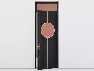 Aluminium door 340 3D model