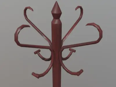 Coat Hanger Low-poly 3D model