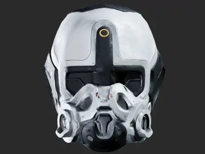 SciFi Helmet ver2 Low-poly 3D model