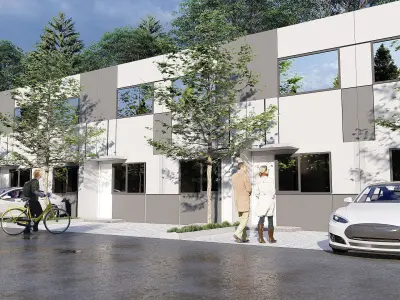 Modern House 3D Model 3 6 x 11 5 Meters Skp Lumion and DWG Files 3D model