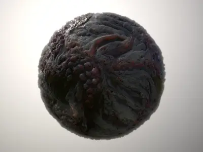 Material Skin Monster 15 Seamless PBR Texture Texture