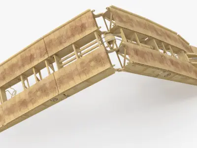  AVLB M60A1 Sand Color in Deployment 