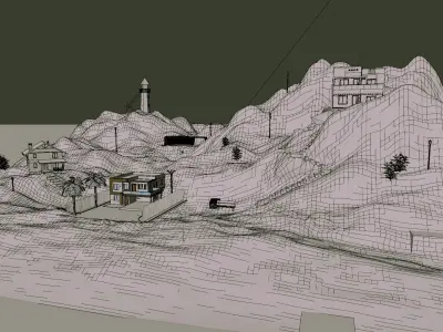 Isolated Island 3D model