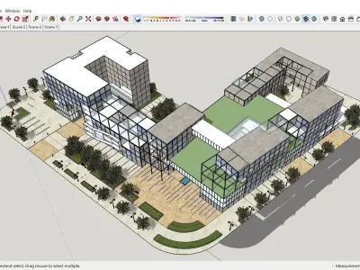 Sketchup Shopping Center E4 3D model