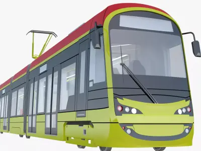 Tram Hyundai Warsaw 3D model