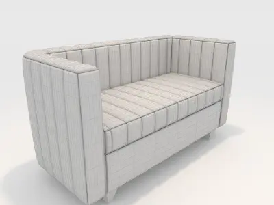 Sofa 2 Seater 3 3D model