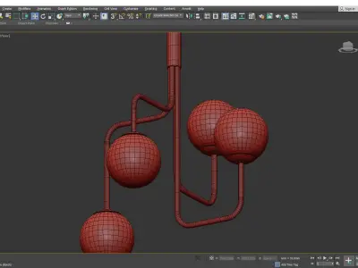 Sabina Grubbeson Strapatz Glob Brass Low-poly 3D model