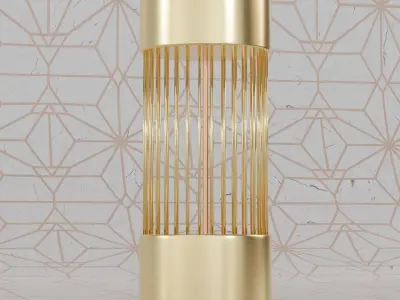 table lamp Low-poly 3D model