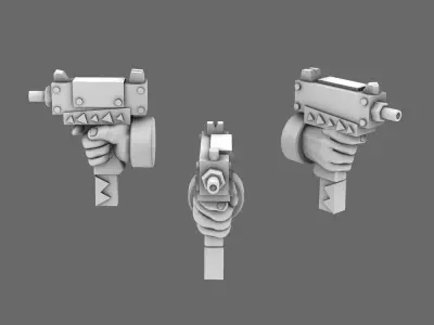 Space Orcs Uzi Style Pistols 3D print model