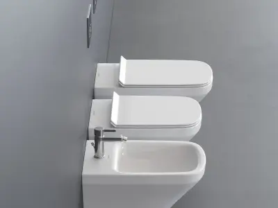 Duravit DuraStyle Wall-hung WC Low-poly 3D model