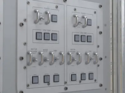 ISS Spaceship Interior 3D model