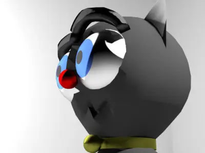 Cartoon Animal Cat 3D model