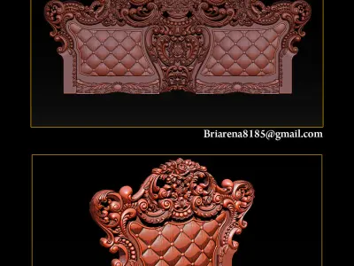 Collection - Furniture carving file stl OBJ and ZTL for CNC 3D print model