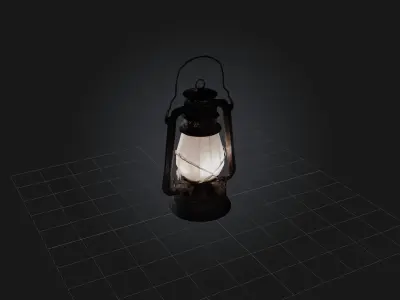 Lantern Low-poly 3D model