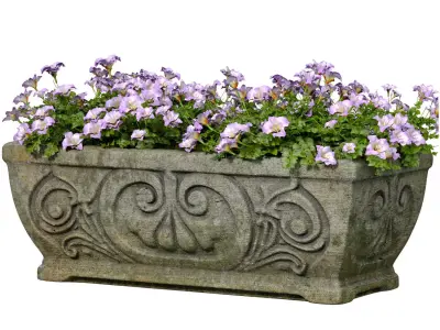 Flowers Container Garden Outdoor classic flowerpot pot urn  3D model