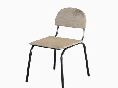 Simple Chair Set  3D model