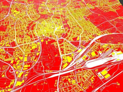 Cityscape  Braunschweig Germany 3D model