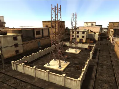 Arabic City  Low-poly 3D model