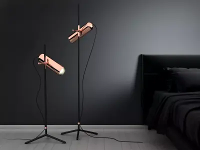 Wander lamp with base 3D model