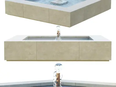 Concourse Fountain 3D model