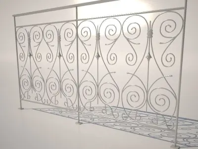 Iron Fence  Free 3D model