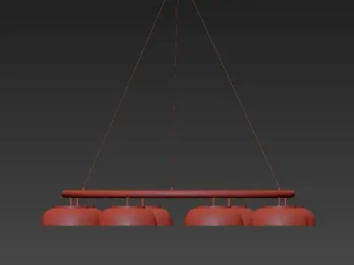 Nuura circular chandelier 3D model
