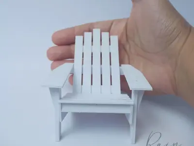 ADIRONDACK CHAIR Dollhouse Miniature 3D print model