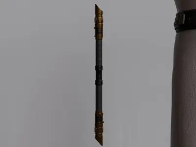 Jedi Temple Guard Rigged 3D Asset And High Quality Lightsaber 3D model