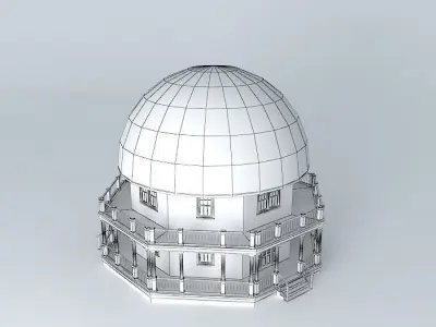 Mushroom House Free 3D model