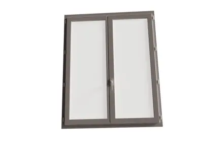 Double windows high detailed 3D model