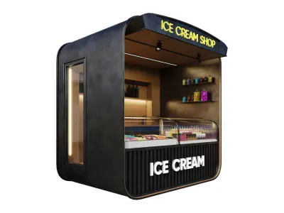 Ice Cream Shop 01 by Devran3D 3D model
