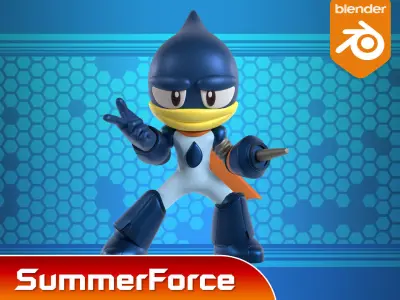 Oilman - Megaman Powered up 3D model