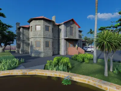 Banglow house design 3D print model