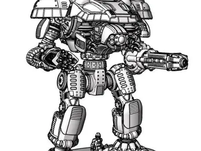 Project Dominator Gunslinger-S Long Range Variant 3D print model