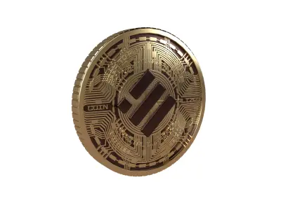 Binance USD Coin v5 001 Low-poly 3D model