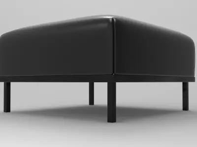 Ago Pouf Low-poly 3D model