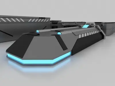 SCI FI CRATE MODEL 3DS MAX x 6 3D model