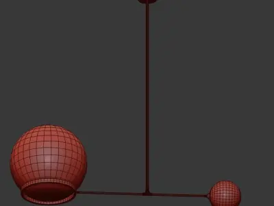 Og Contrapesso 8quot Globe Led Pendant Rejuvenation 3D model