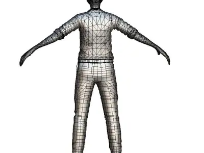 Cartoon Low Poly Style Avatar 005 3D Model Low-poly 3D model