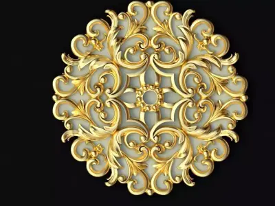 rosette dekor 3D model 40