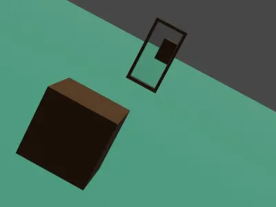 Mirror door 3D model