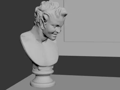 Giorgio sunrise Bed Set with Dressing Mirror 3D model