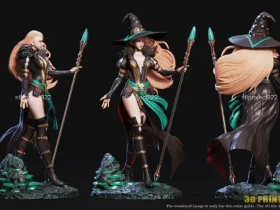 Sorceress 3D print model