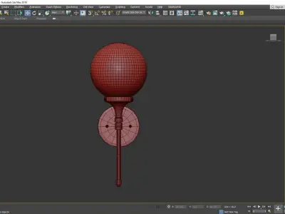 Beverly Hills 1 Light Sconce Low-poly 3D model