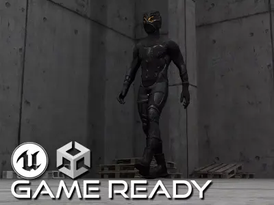 Sci-fi Thief - The Future Thief Low-poly 3D model